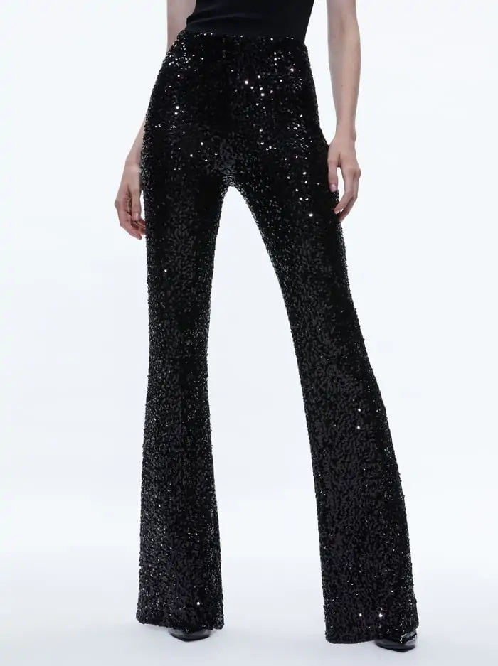 LARA SEQUIN BOOTCUT PANT